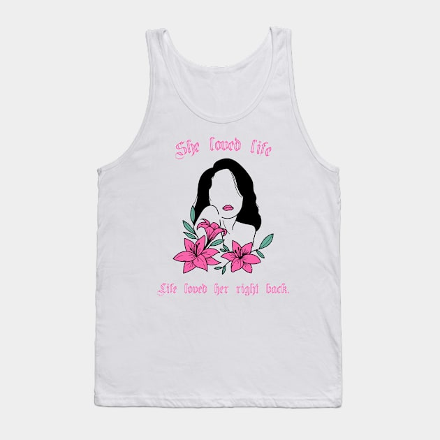 She Loved Life | Spiritual Woman Tank Top by Soulfully Sassy